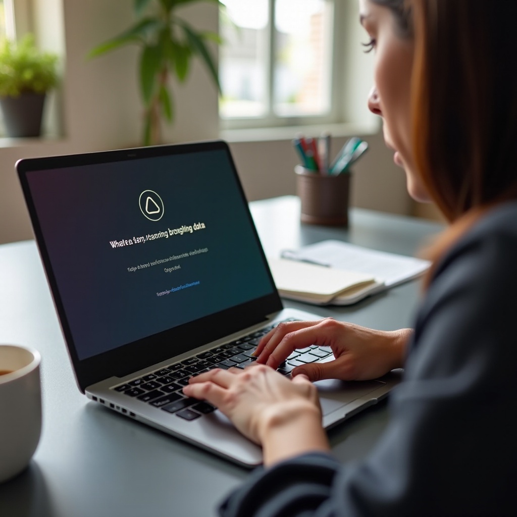 o Chromebook não apaga os dados de navegação