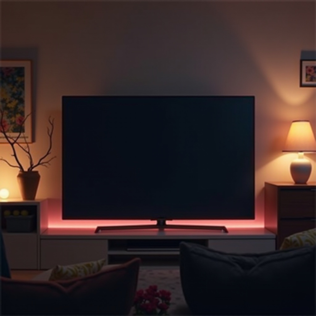 LG-tv te donker