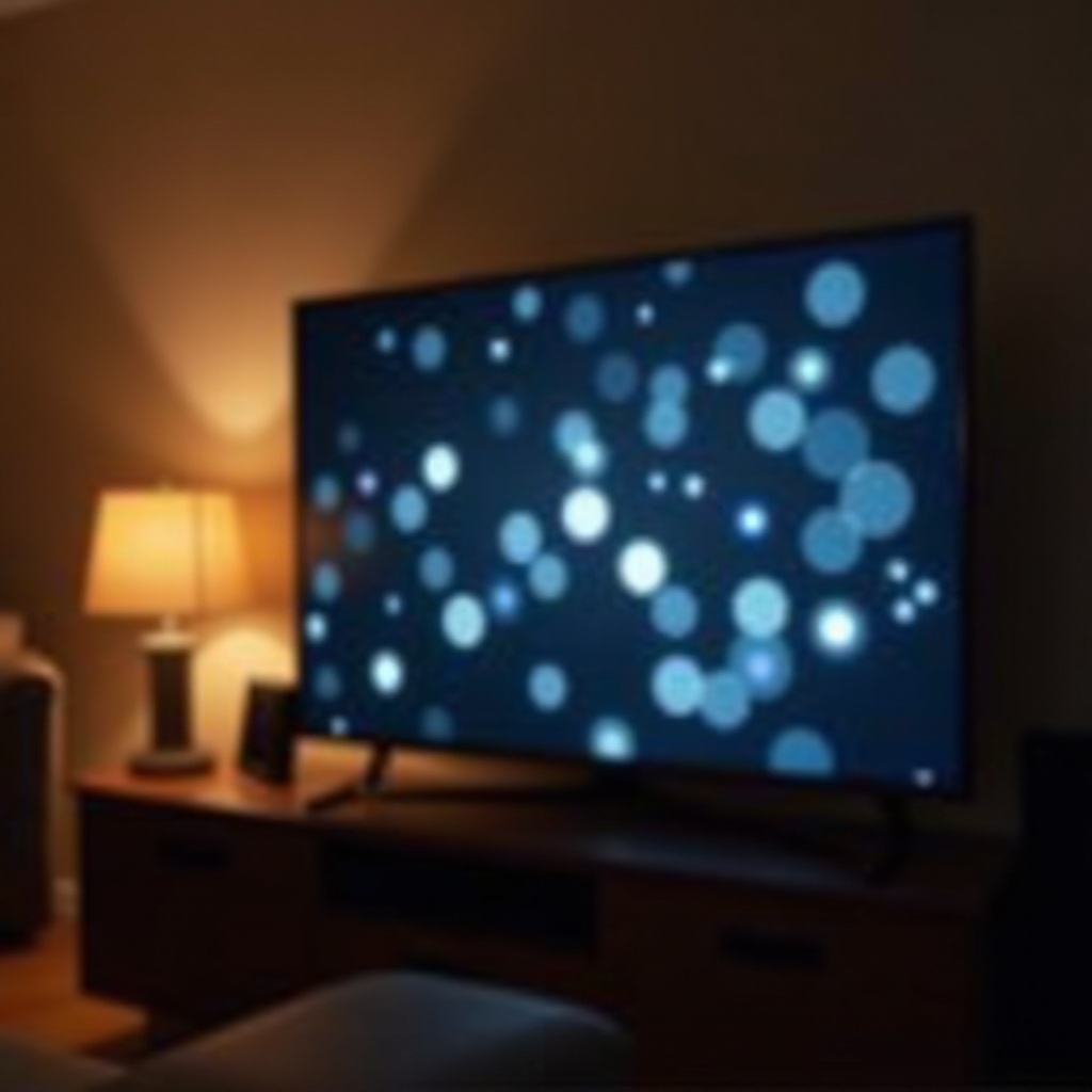 witte vlekken op het tv-scherm