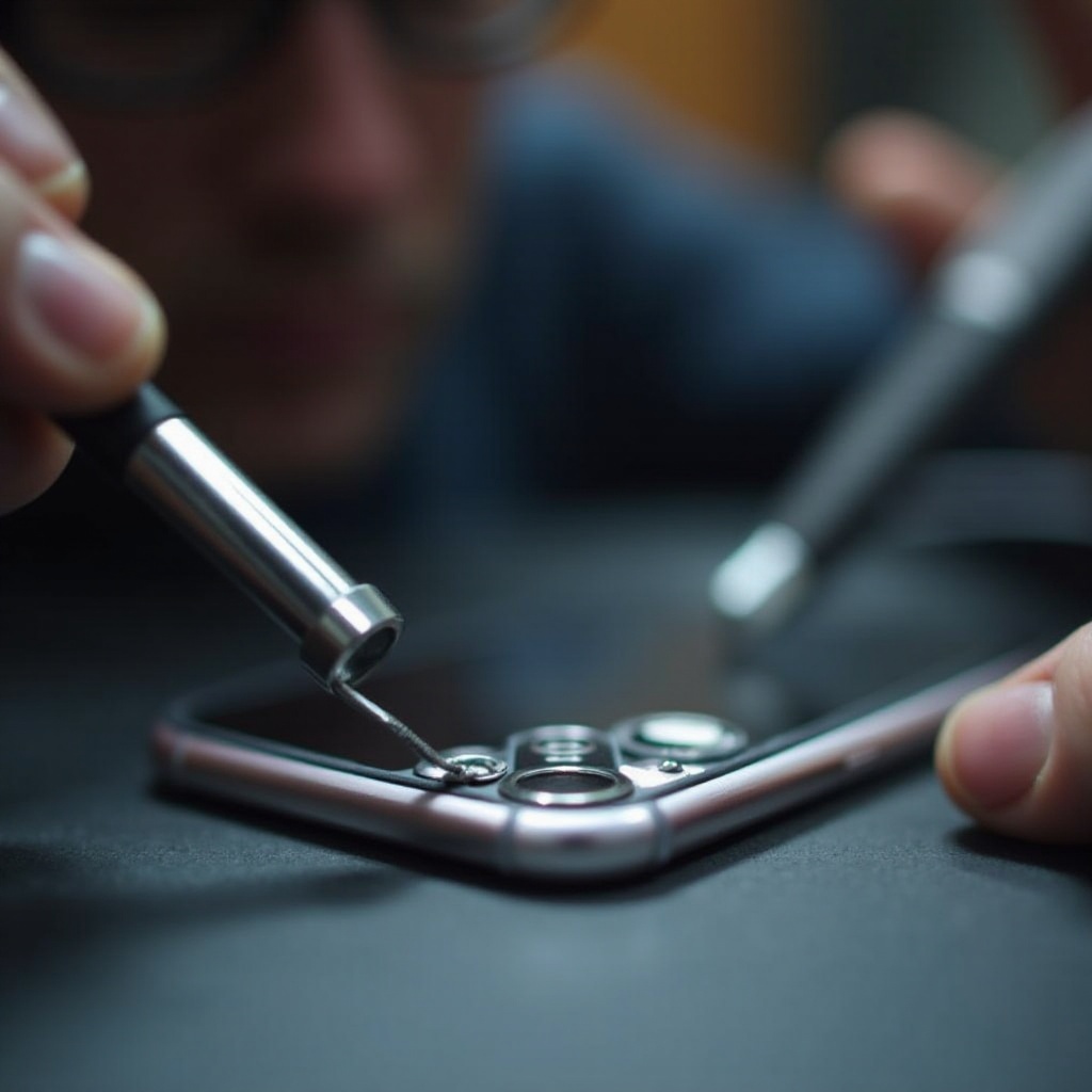 kuinka poistaa kulunut iPhone-ruuvi