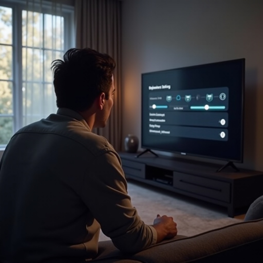 LG-televisio liian tumma