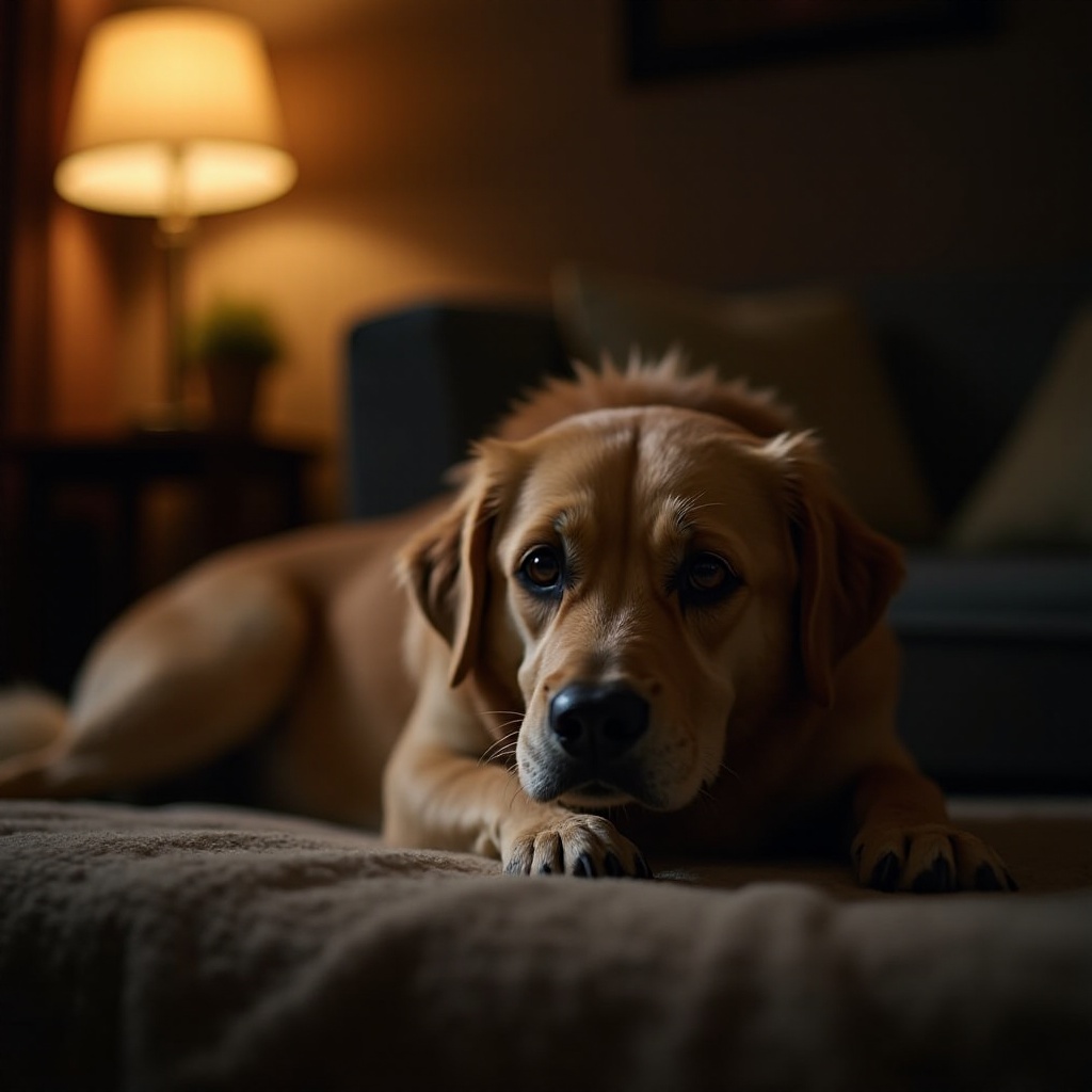 cane anziano che piange di notte