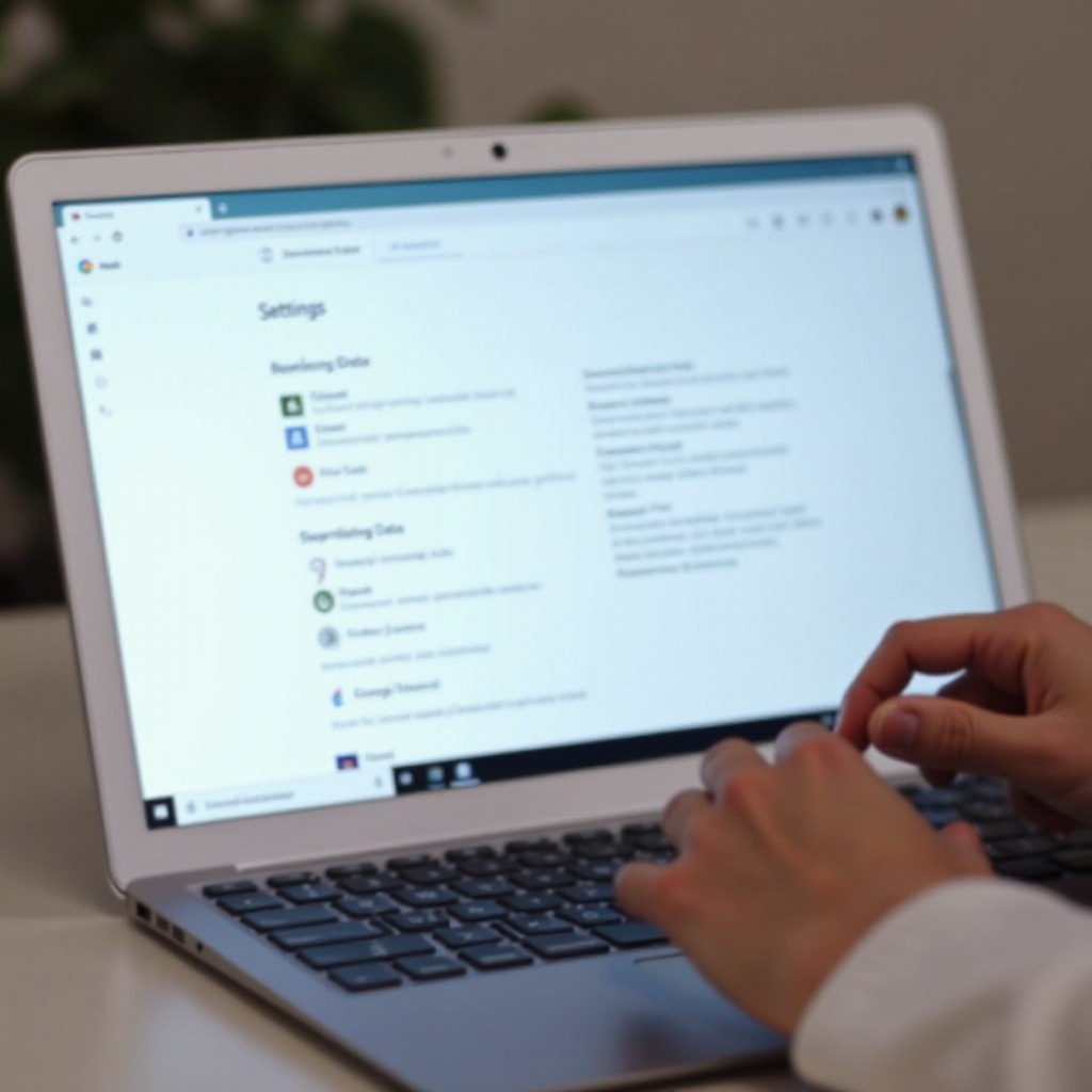 como limpar os dados de navegação em um Chromebook