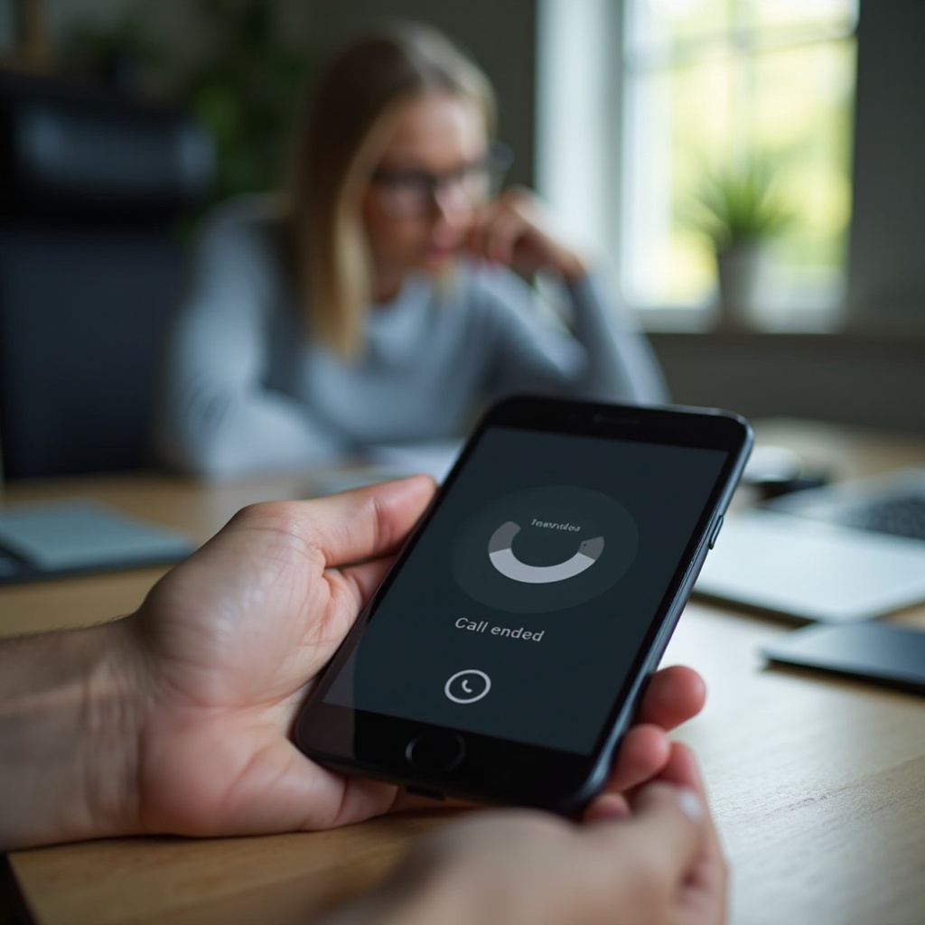l'appel se termine immédiatement après avoir composé sur l'iPhone