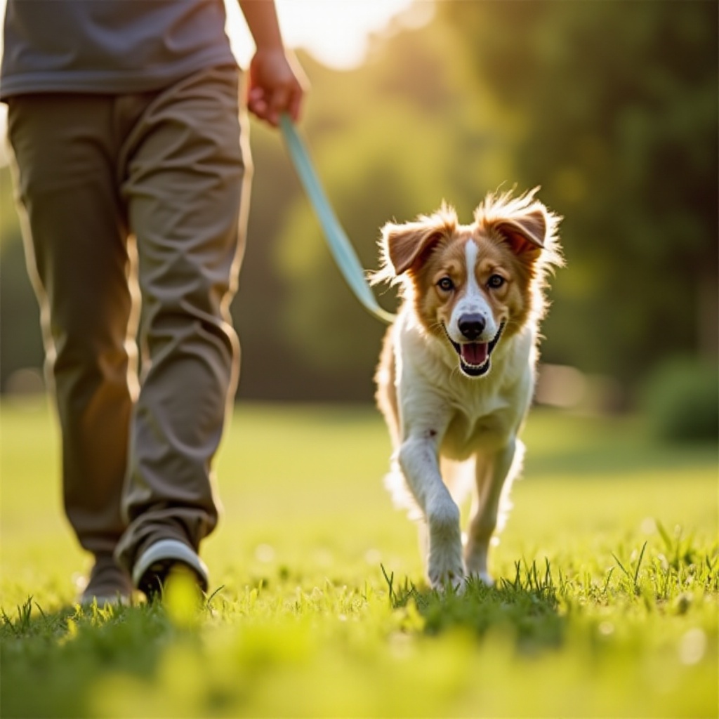 entrenar al perro para caminar al lado
