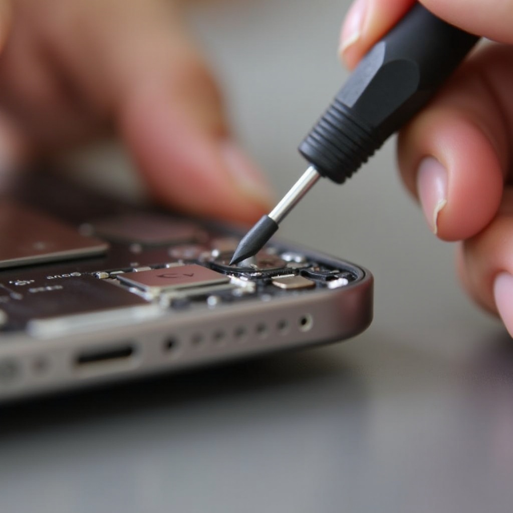 how to remove stripped iphone screw
