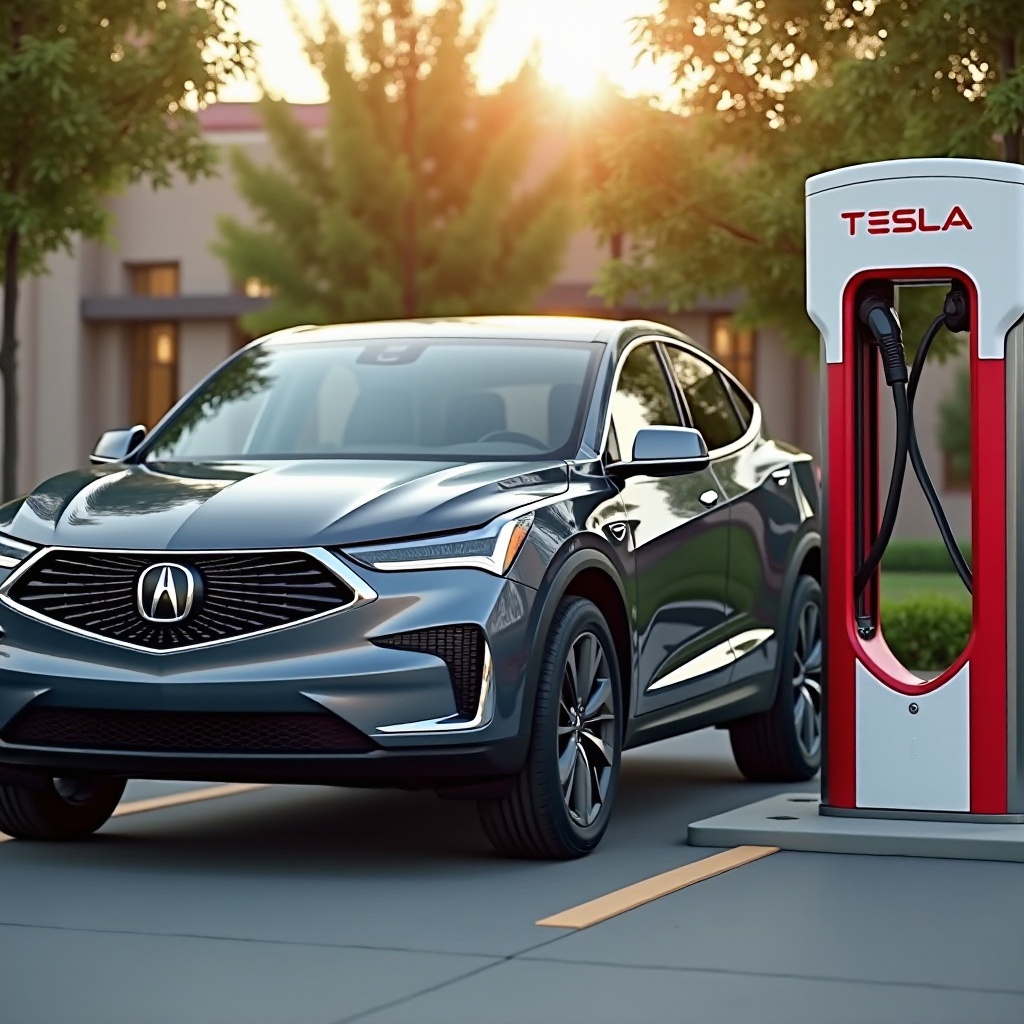 onko Acuralla pääsy Teslan laturiin