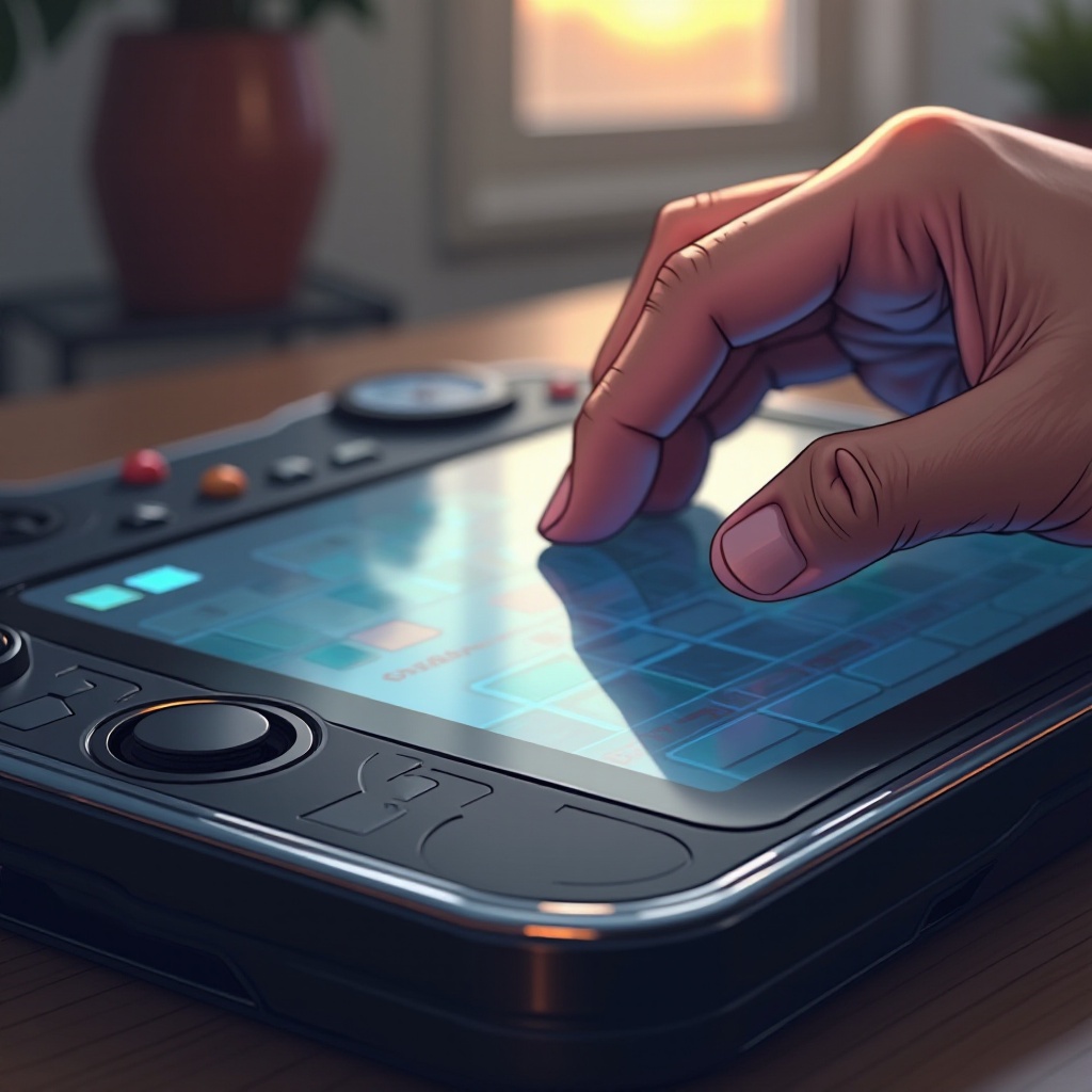 la pantalla táctil del Steam Deck no funciona