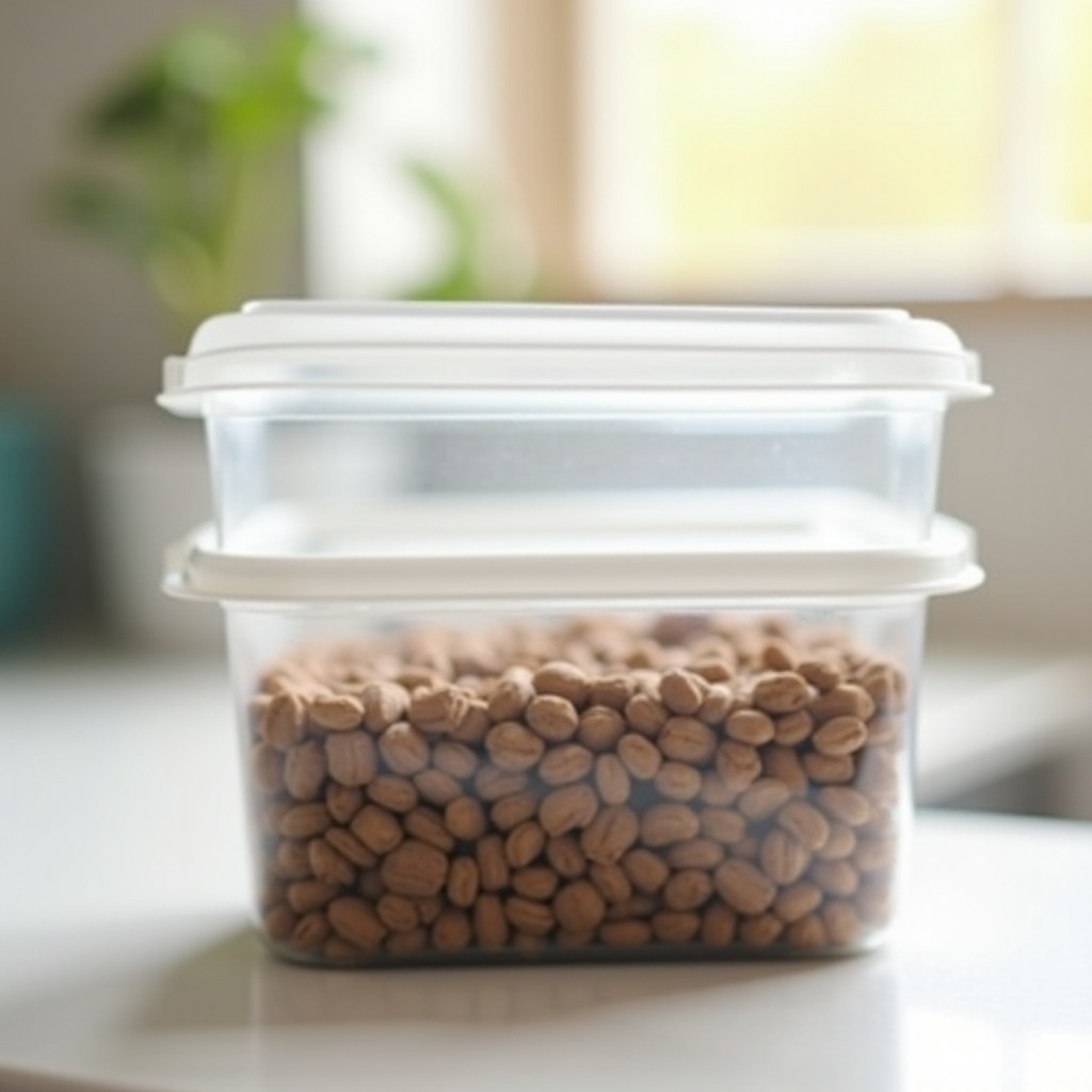 moet je hondenvoer in een plastic bak bewaren
