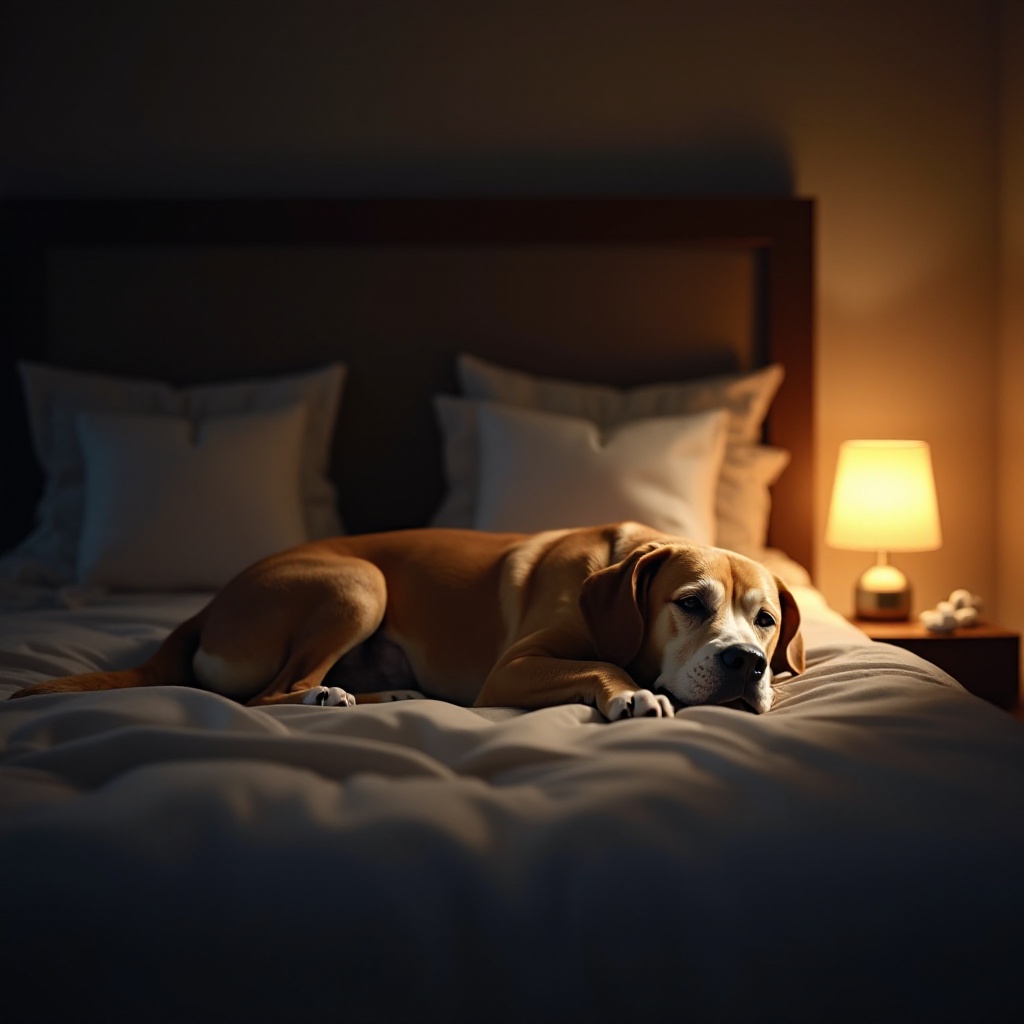 cane anziano che piange di notte