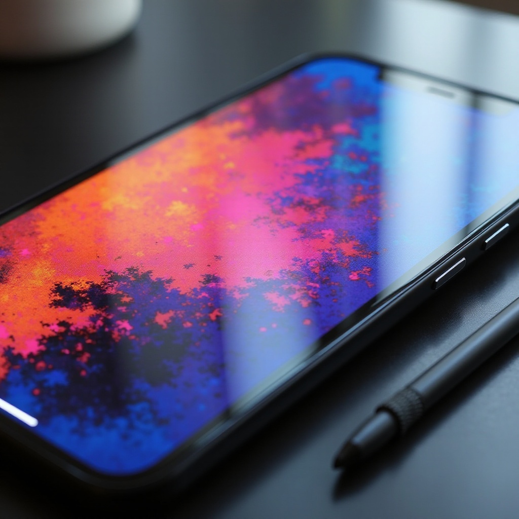 iphone screen colors messed up