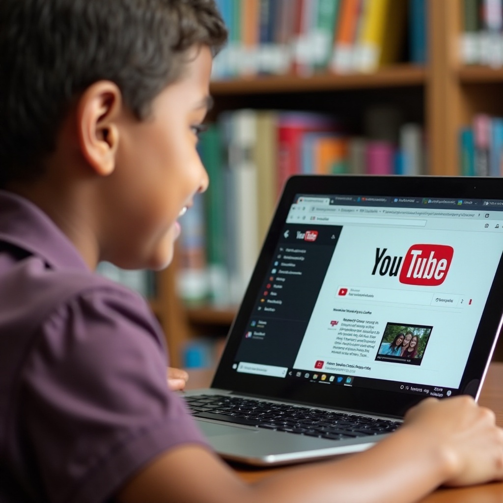 kuinka avata YouTube koulun Chromebookilla