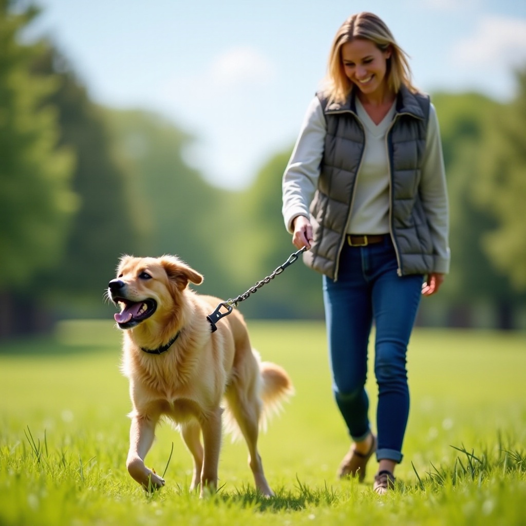 den Hund beibringen, bei Fuß zu gehen