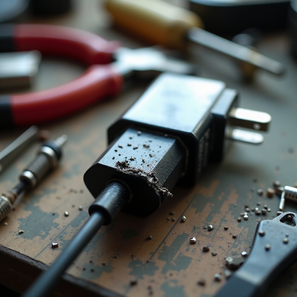 como consertar um carregador de telefone quebrado