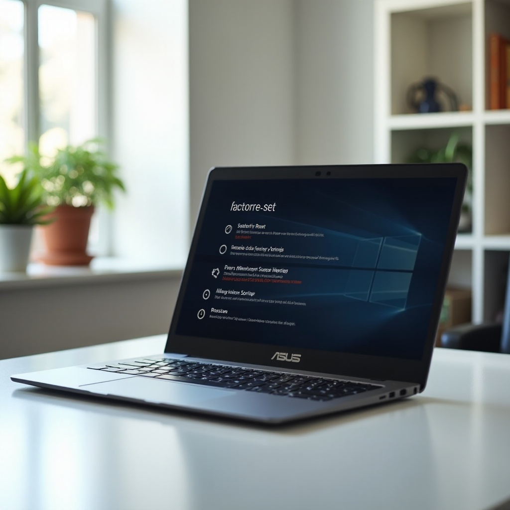 como restaurar um laptop Asus para as configurações de fábrica