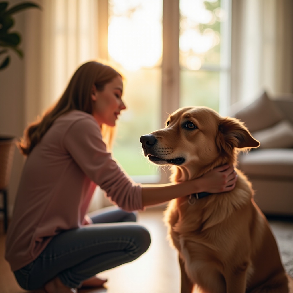 de hond zal niet stoppen met janken