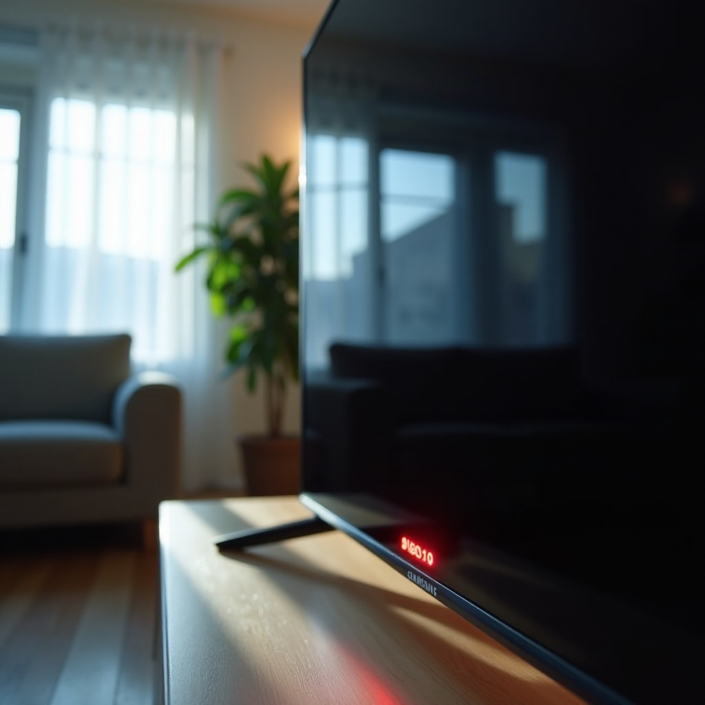 la télévision Samsung ne s'allume pas, le voyant rouge est allumé