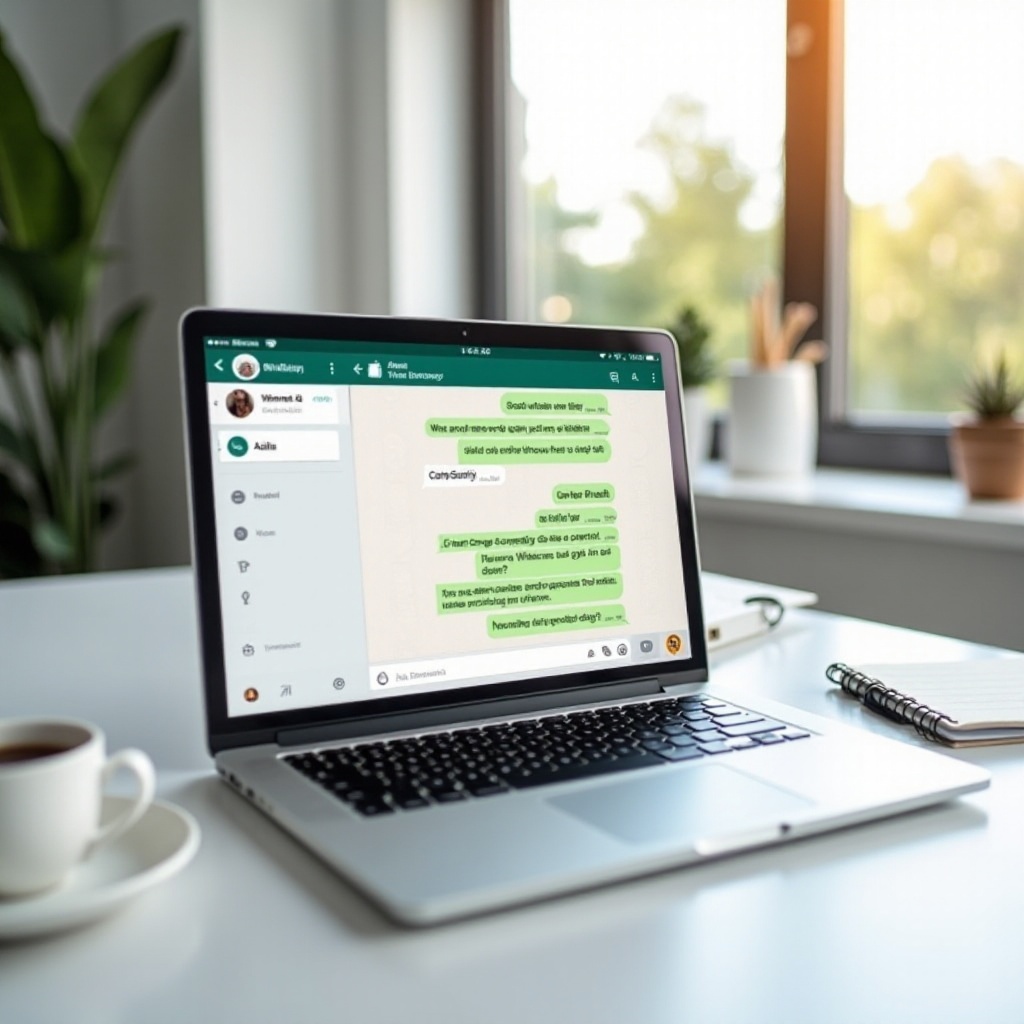 WhatsApp avvia una nuova riga su MacBook