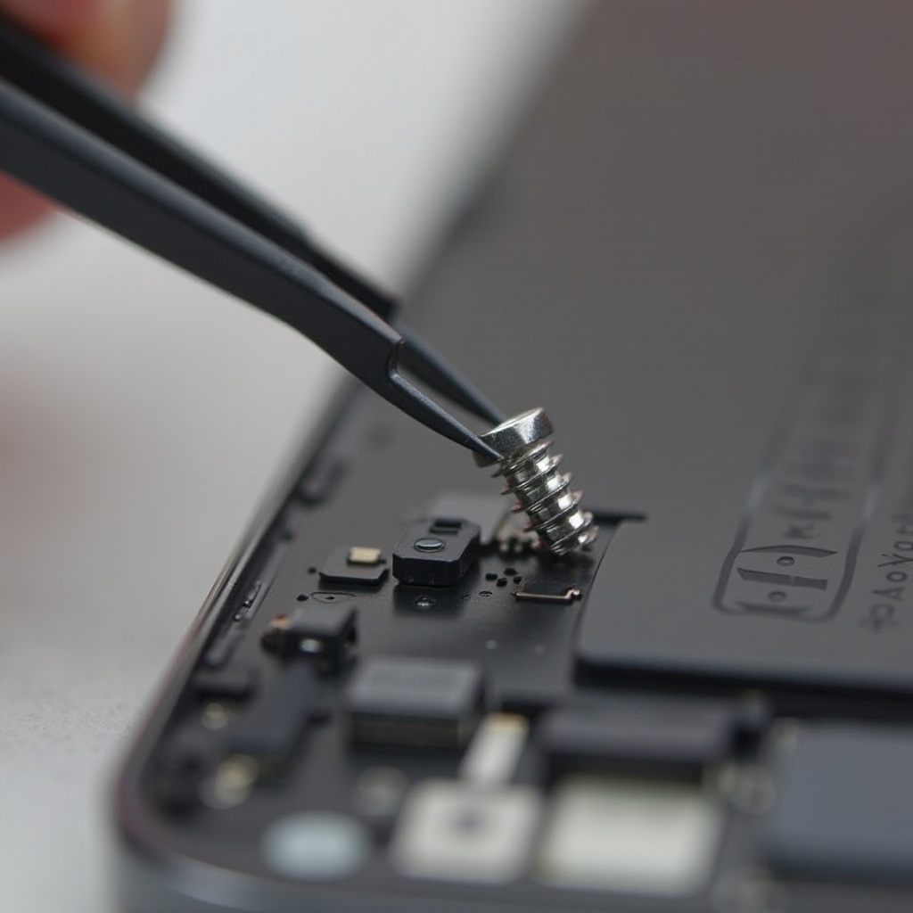 come rimuovere una vite spanata dall'iPhone