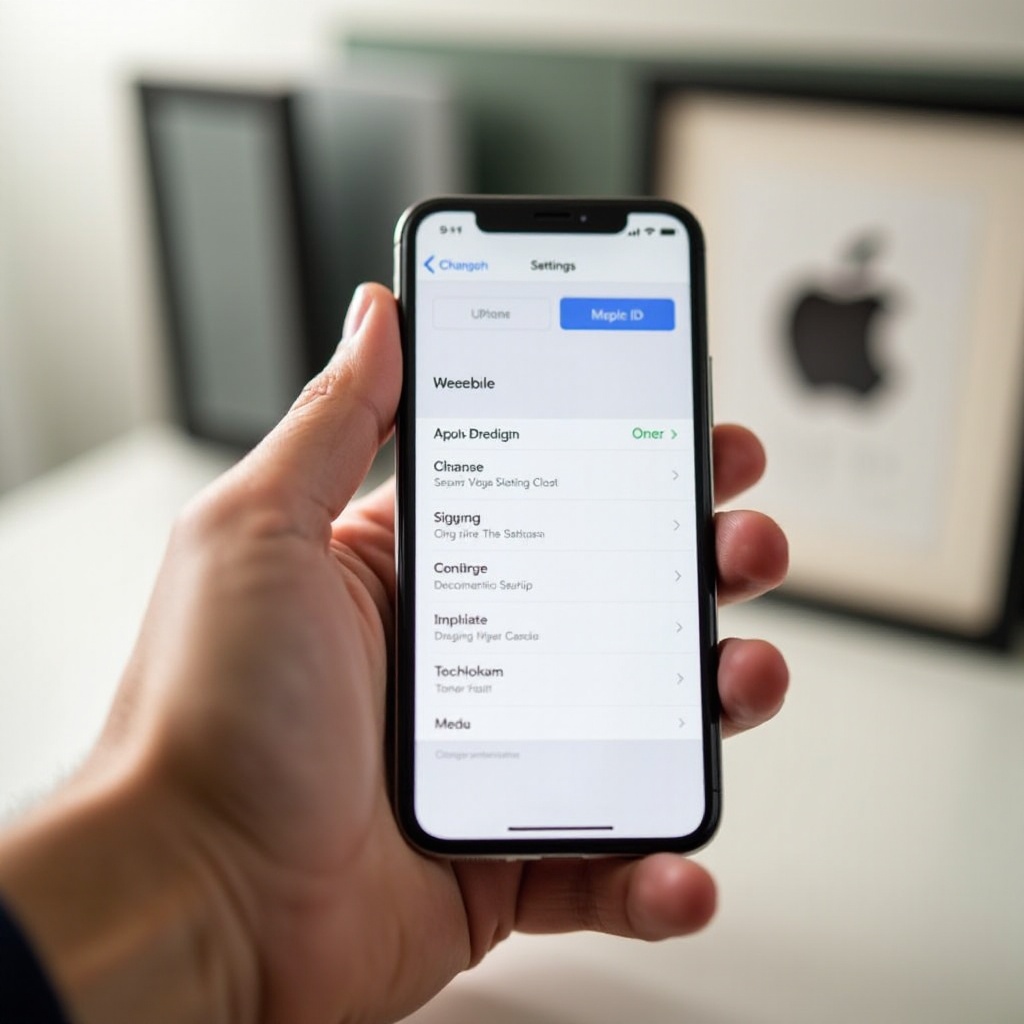 changer l'identifiant Apple sur l'iPhone